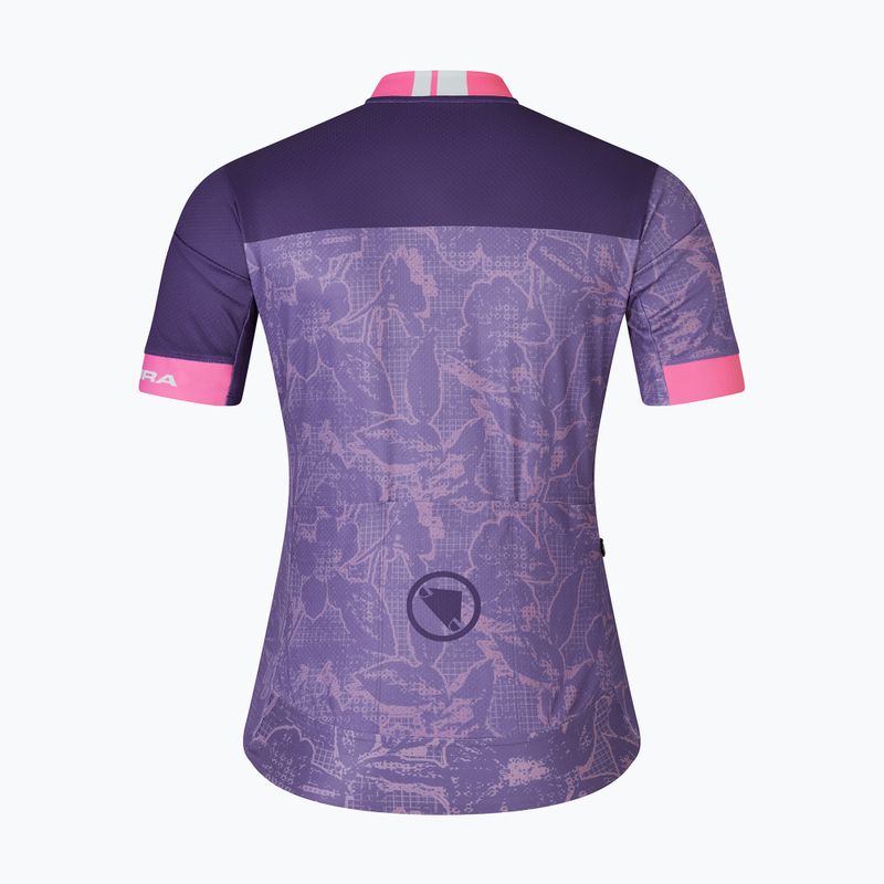 Dámsky cyklistický dres Endura Floral FS260 W bramble 5