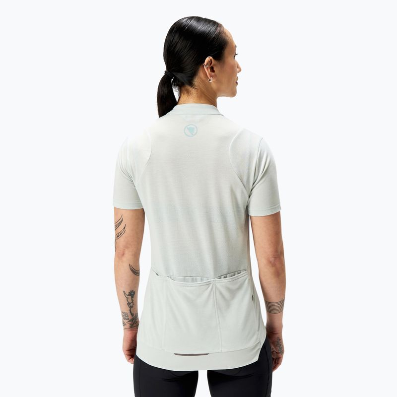 Dámsky cyklistický dres Endura Loop Zipped mains grey 3