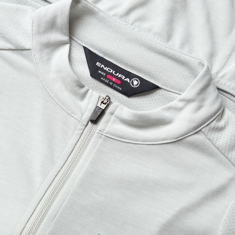 Dámsky cyklistický dres Endura Loop Zipped mains grey 6