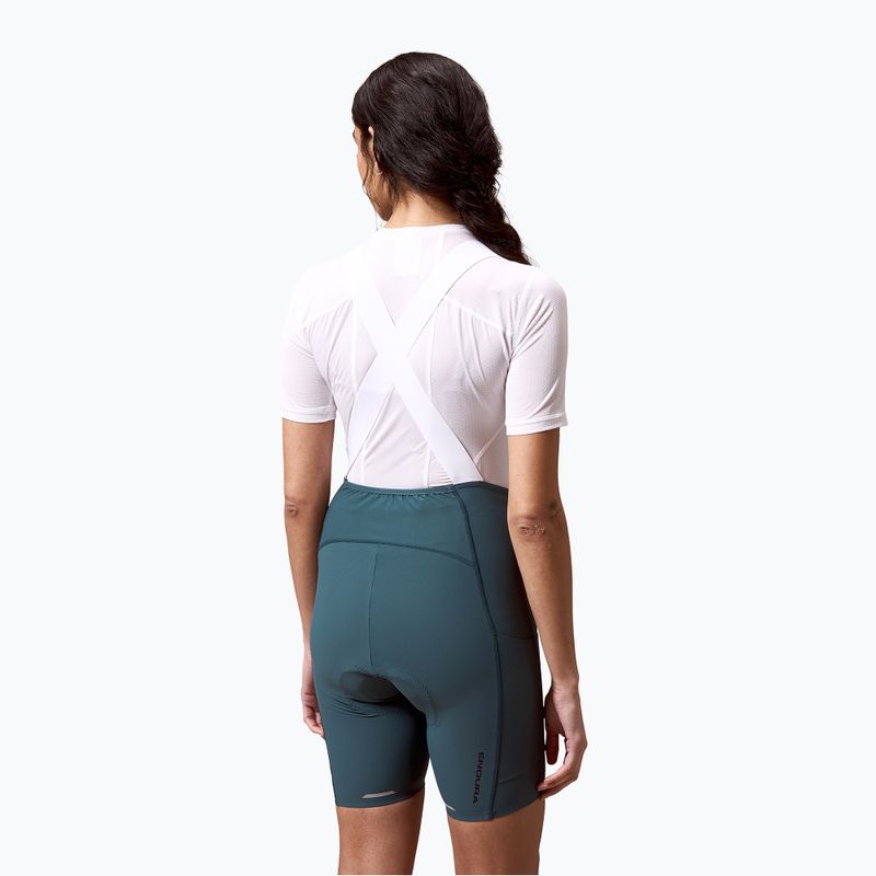 Dámske cyklistické šortky Endura Loop Bibshort teal 3