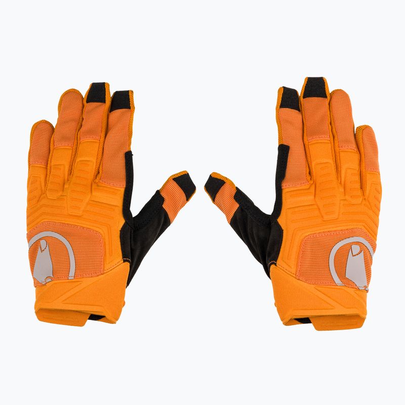 Pánske cyklistické rukavice Endura Singletrack II end orange 2