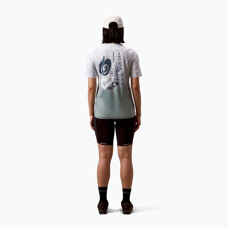 Dámsky cyklistický dres Endura Singletrack Print W aero blue 3