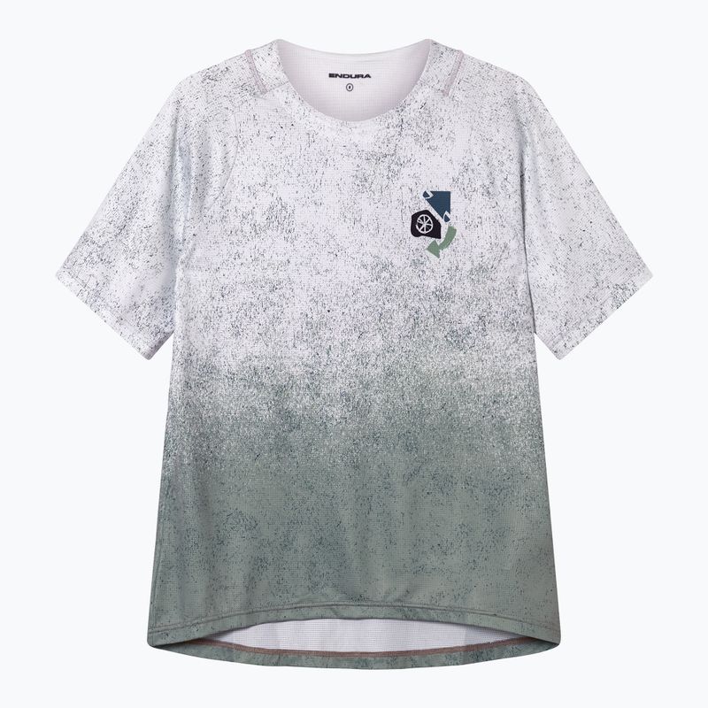 Dámsky cyklistický dres Endura Singletrack Print W aero blue 7