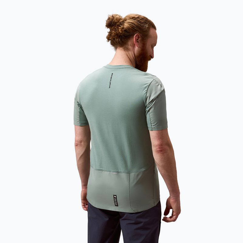 Pánsky cyklistický dres Endura Alltrack Ride Tech sage green 4