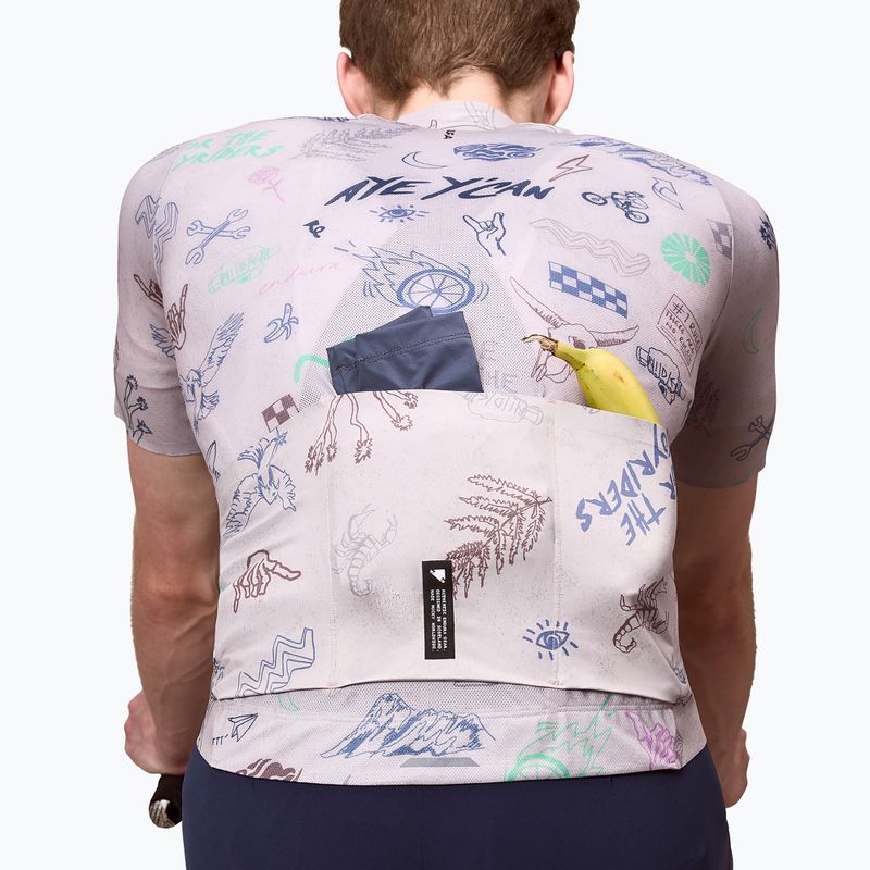 Pánsky cyklistický dres Endura Pro SL Print titanium 6