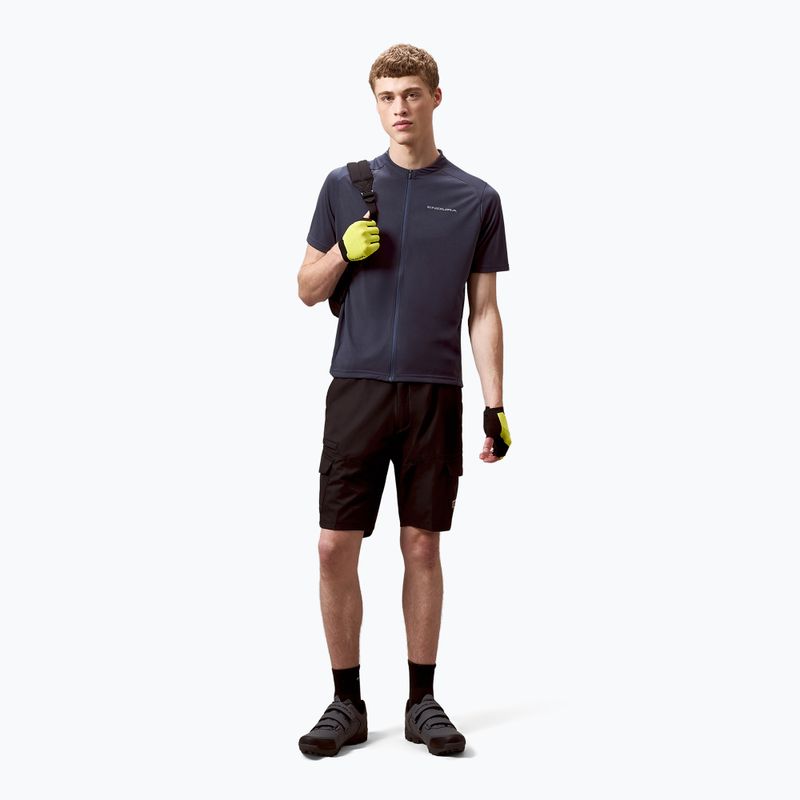 Pánsky cyklistický dres Endura Loop Zipped carbon grey 2