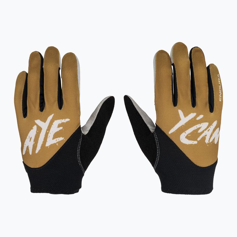 Pánske cyklistické rukavice Endura Hummvee Lite Icon trail bronze 2
