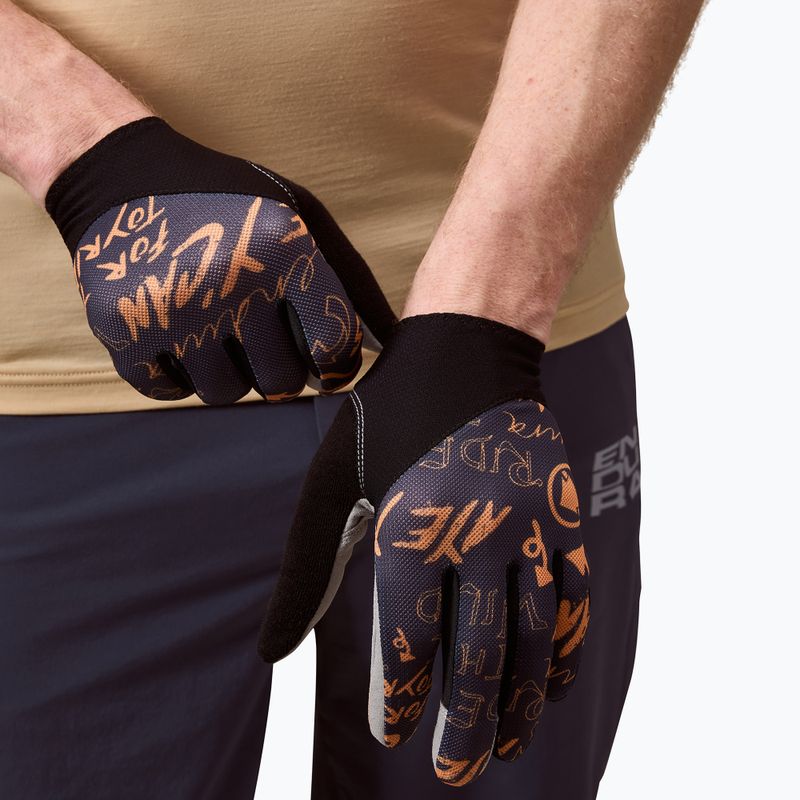 Pánske cyklistické rukavice Endura Hummvee Lite Icon carbon grey 4