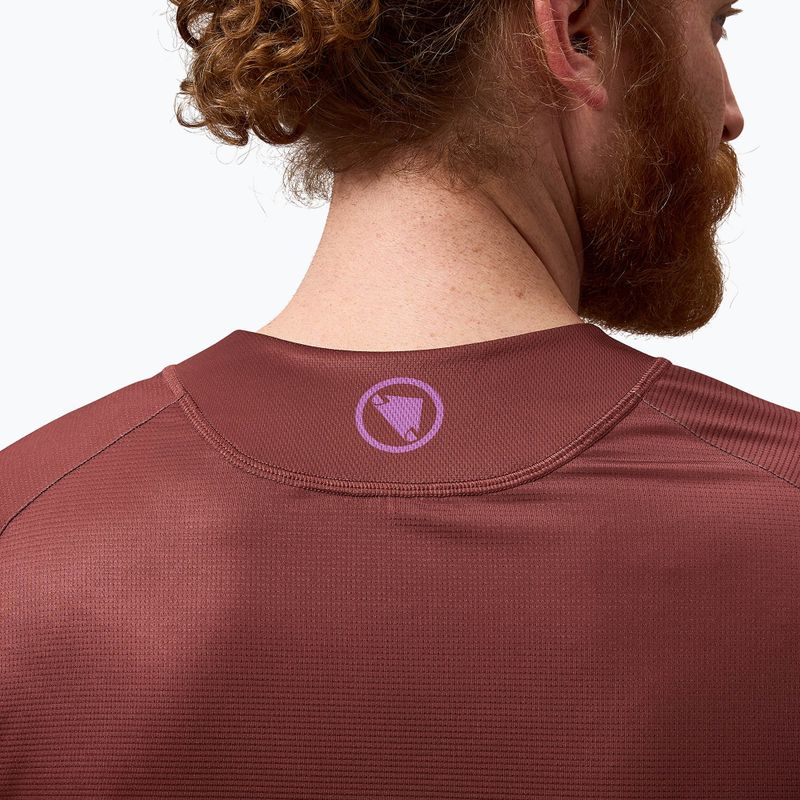 Pánske cyklistické tričko longsleeve Endura Core Printed end orange 6