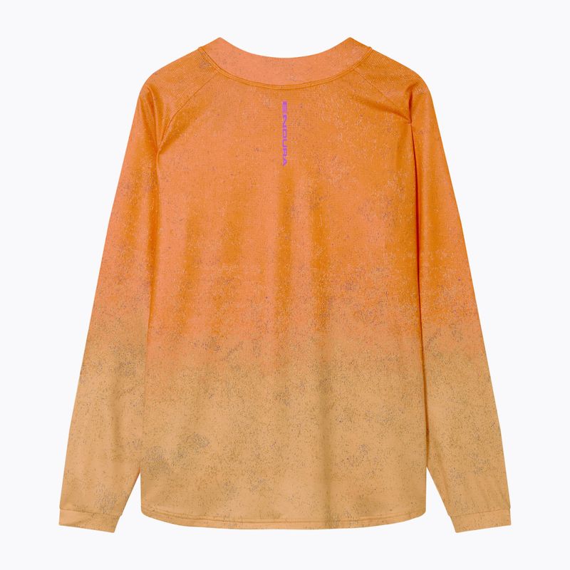 Pánske cyklistické tričko longsleeve Endura Singletrack Print end orange 7