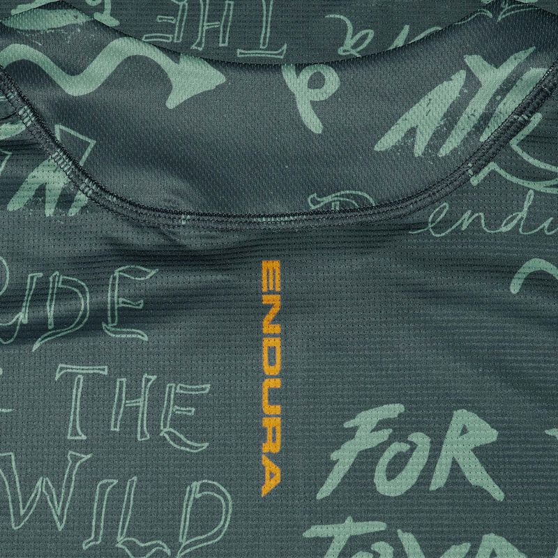 Pánske cyklistické tričko longsleeve Endura Singletrack Print carbon grey 4