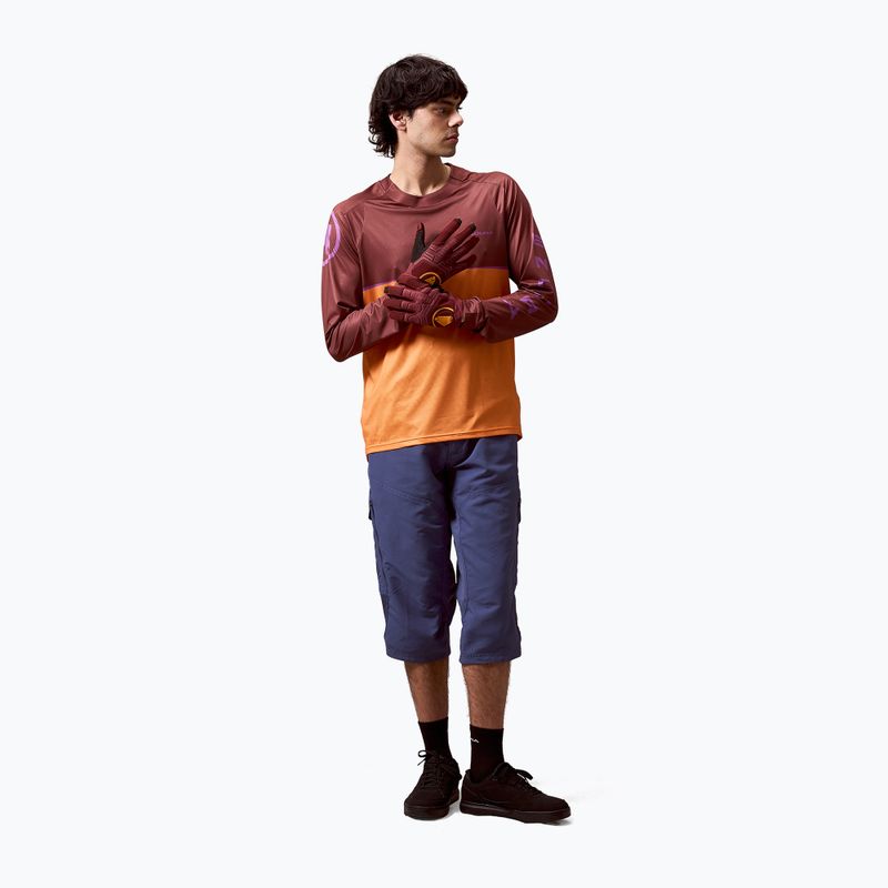 Pánske cyklistické šortky Endura Hummvee 3/4 indigo rock 2