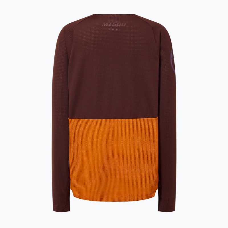 Detský cyklistický dres longsleeve Endura MT500 Burner end orange 2