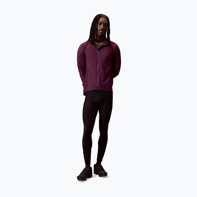 Pánska cyklistická mikina Endura Loop Ride L/S Jersey black cherry 2