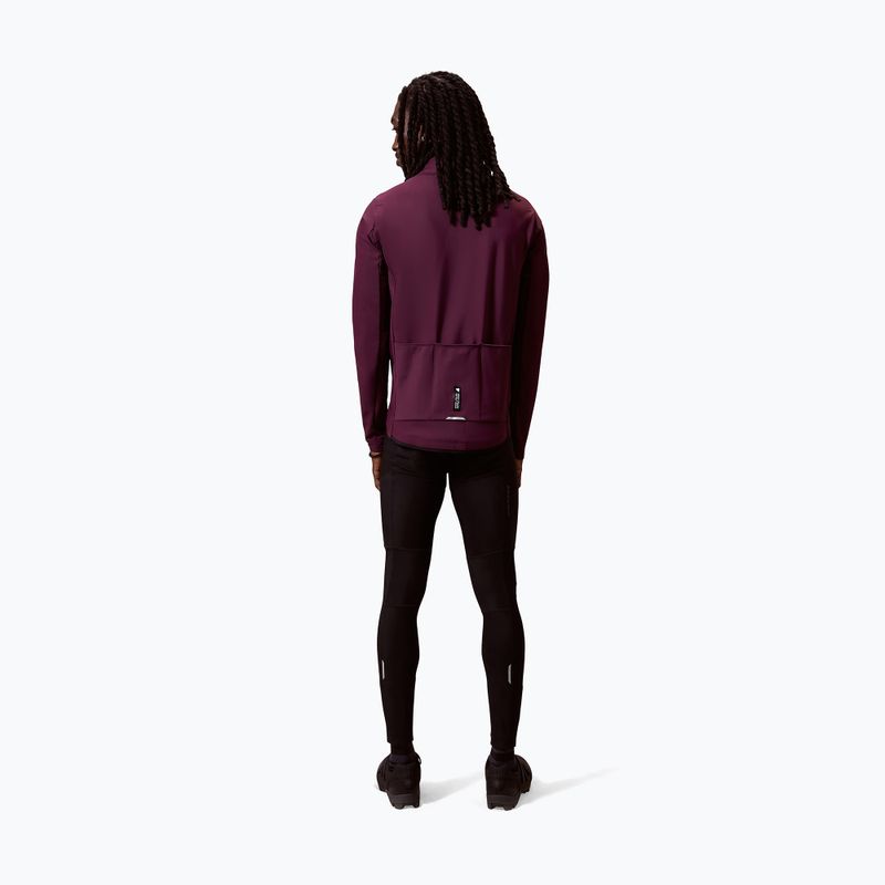 Pánska cyklistická mikina Endura Loop Ride L/S Jersey black cherry 4