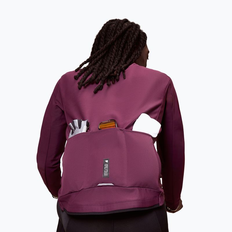 Pánska cyklistická mikina Endura Loop Ride L/S Jersey black cherry 6