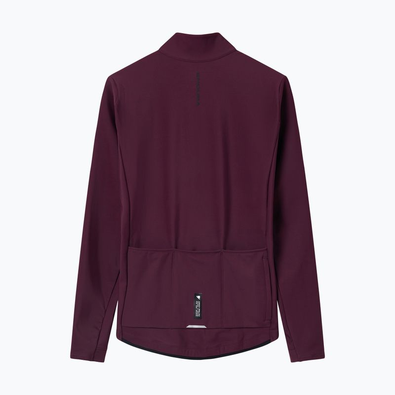 Pánska cyklistická mikina Endura Loop Ride L/S Jersey black cherry 8