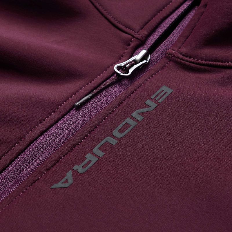 Pánska cyklistická mikina Endura Loop Ride L/S Jersey black cherry 9