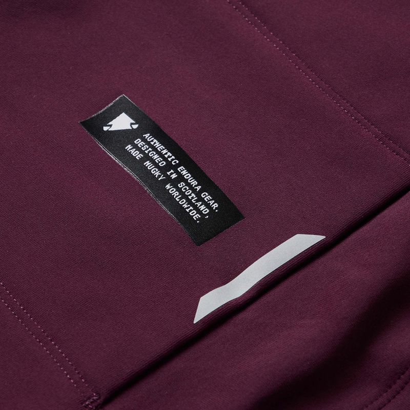 Pánska cyklistická mikina Endura Loop Ride L/S Jersey black cherry 11