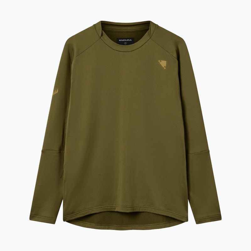 Pánske cyklistické tričko s dlhým rukávom Endura Alltrack Roam Fleece moss green 7
