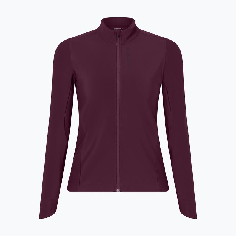 Dámska cyklistická mikina Endura Loop Ride L/S Jersey black cherry 7