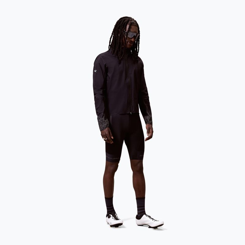 Pánska cyklistická bunda Endura Alltrack Race Cape black reflective rint 2