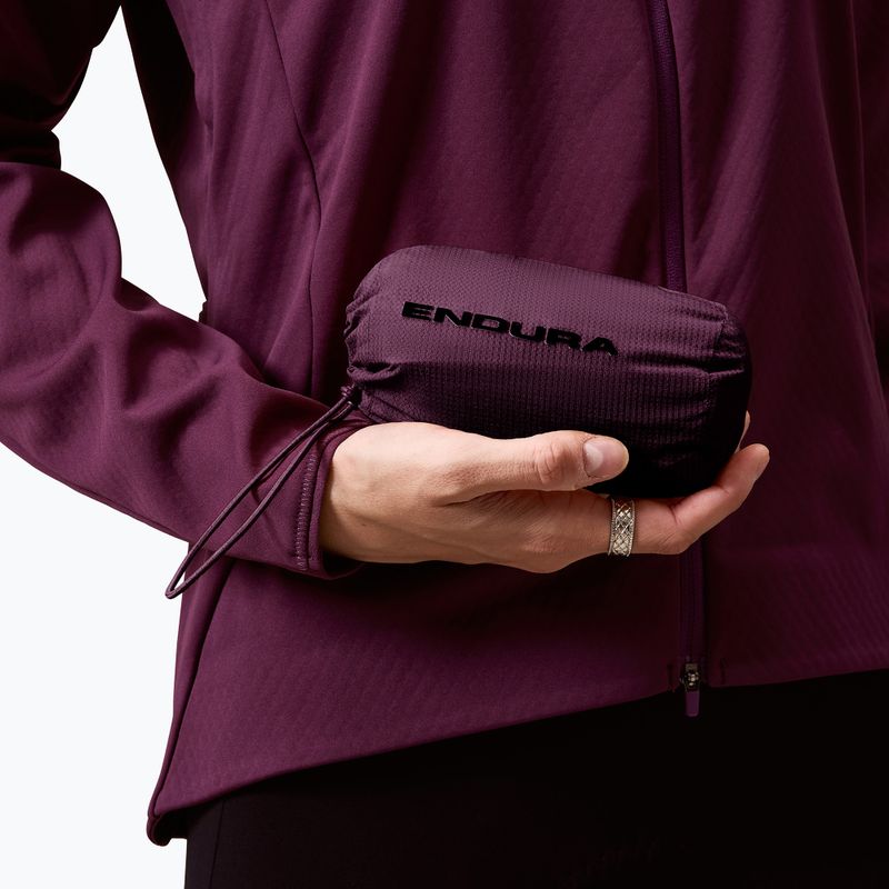 Dámska cyklistická bunda Endura Alltrack Race Cape black cherry 7