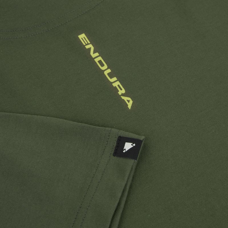 Cyklistický dres Endura Icon Logo Graphic Tee olive-green 4