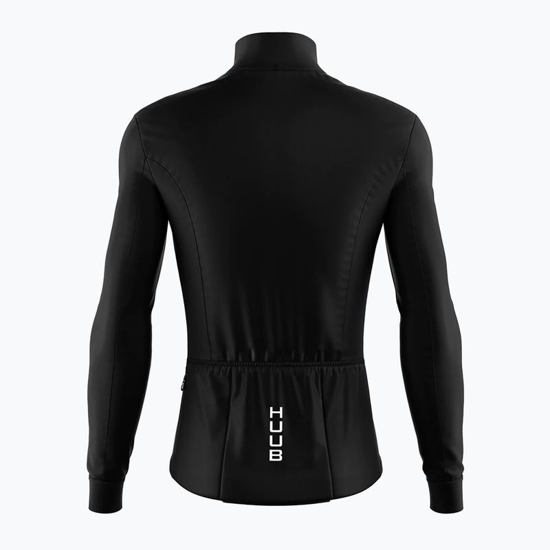 HUUB pánske cyklistické tričko s dlhým rukávom Eternal LS thermal black/red 2