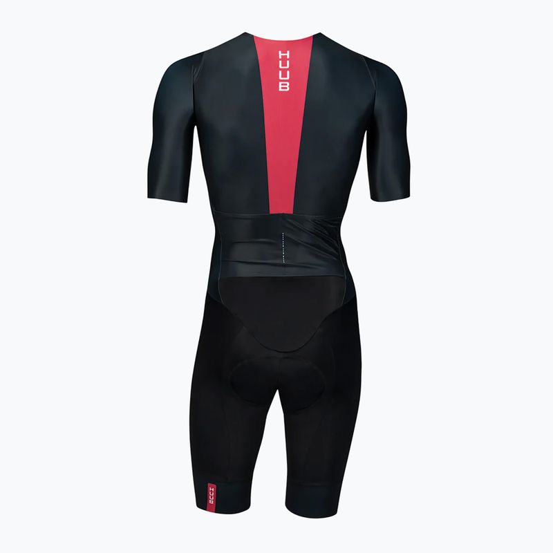 Pánsky cyklistický oblek HUUB Strada Road Speed Suit Smooth Sleeve black/red 2