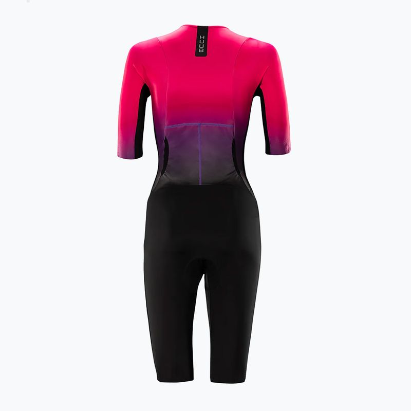 Dámsky triatlonový oblek HUUB Collective Tri Suit black/rose fade 2