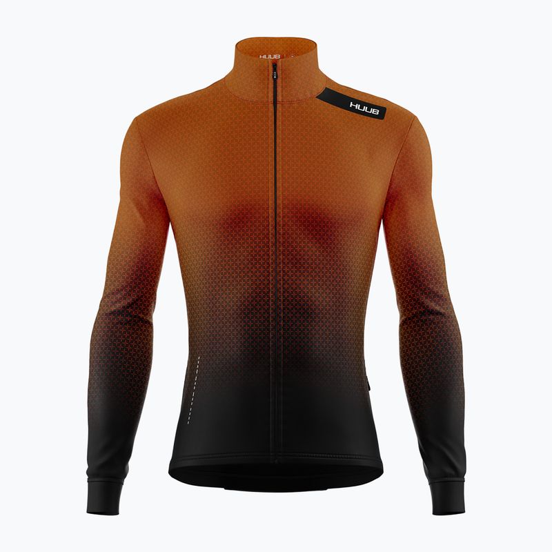 Pánske cyklistické tričko Longsleeve HUUB Core 4 Thermal LS copper brown