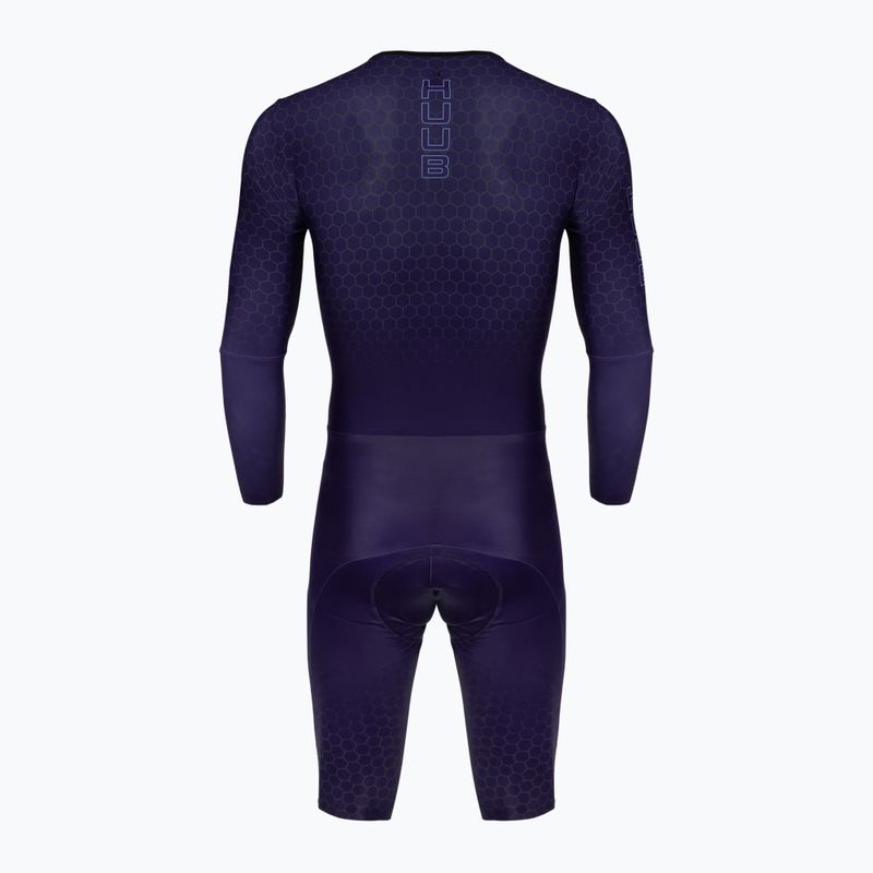 Pánsky cyklistický oblek HUUB Huub Skin švestka 2