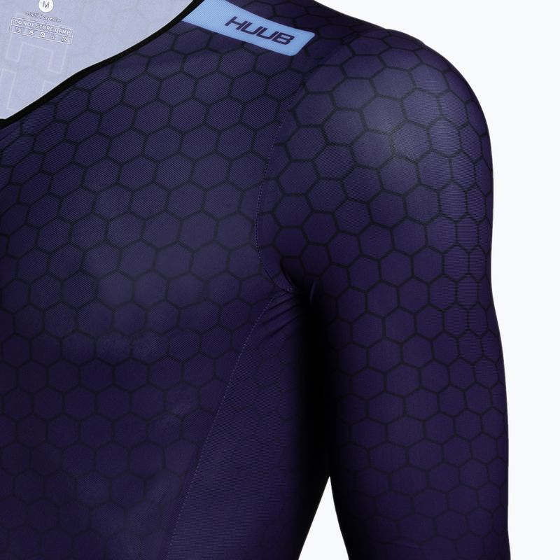 Pánsky cyklistický oblek HUUB Huub Skin švestka 3