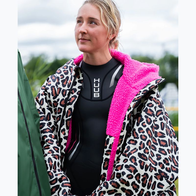Župan HUUB Changing Robe leopard pink 3