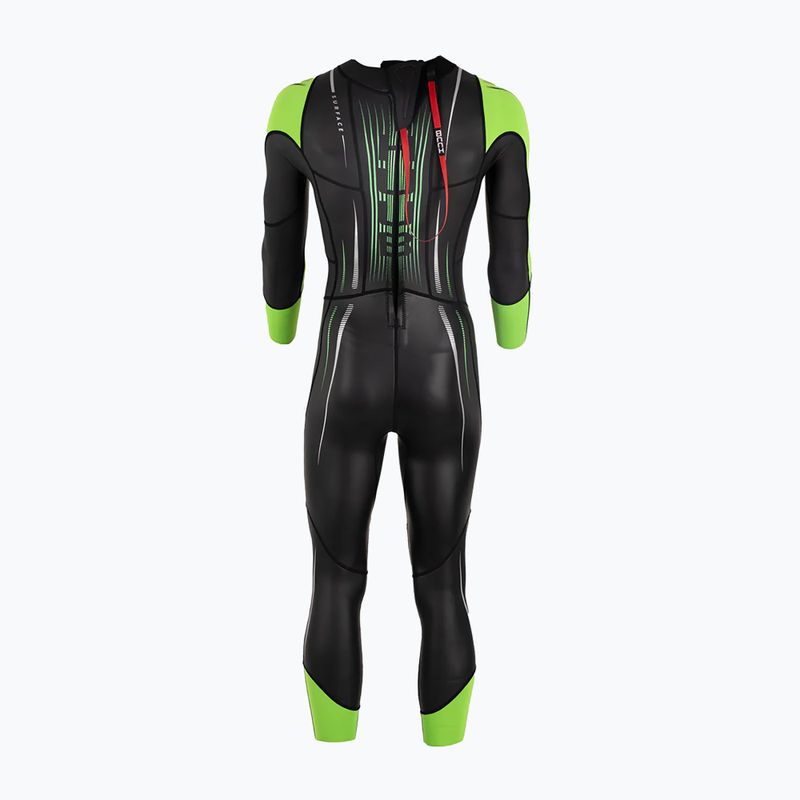 Pánsky plavecký neoprén HUUB Surface 3.3 fluo green 2