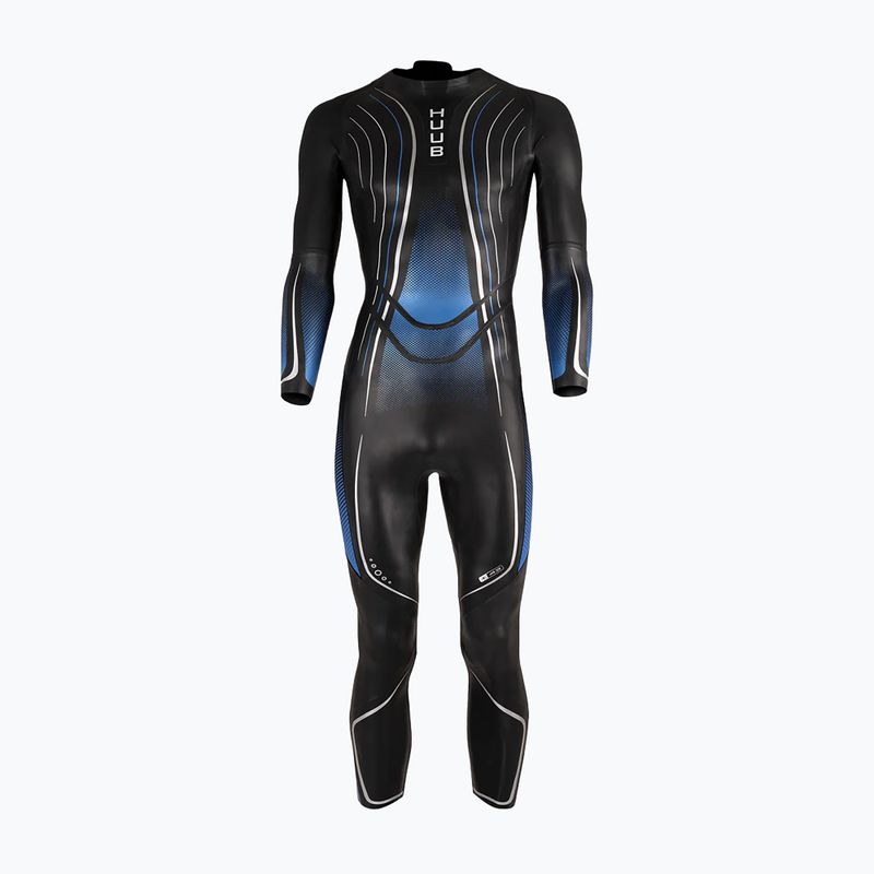 Pánsky triatlonový neoprén HUUB Agilis II Back Zip 3.5 metallic blue