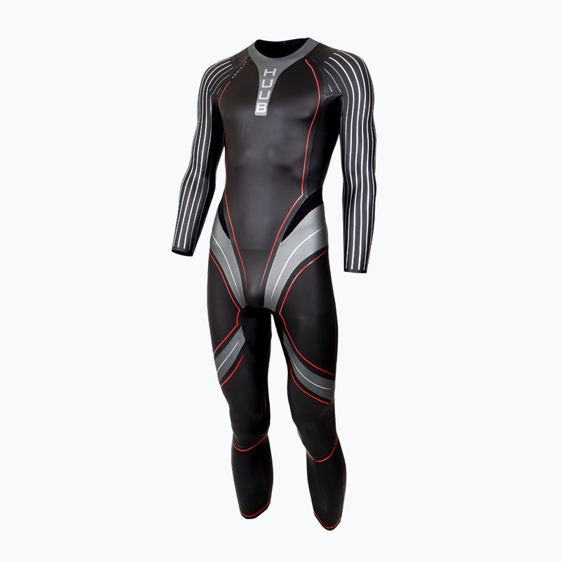 Pánsky triatlonový neoprén HUUB Aegis XV 3:5 black/red 2
