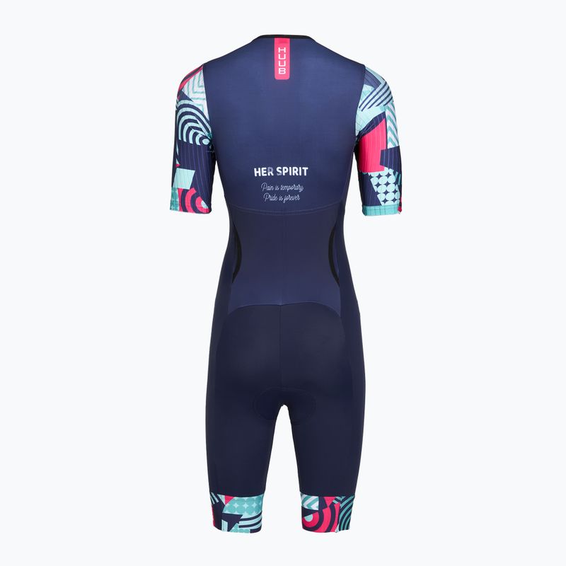 Dámsky triatlonový oblek HUUB Her Spirit Trisuit navy/band 2