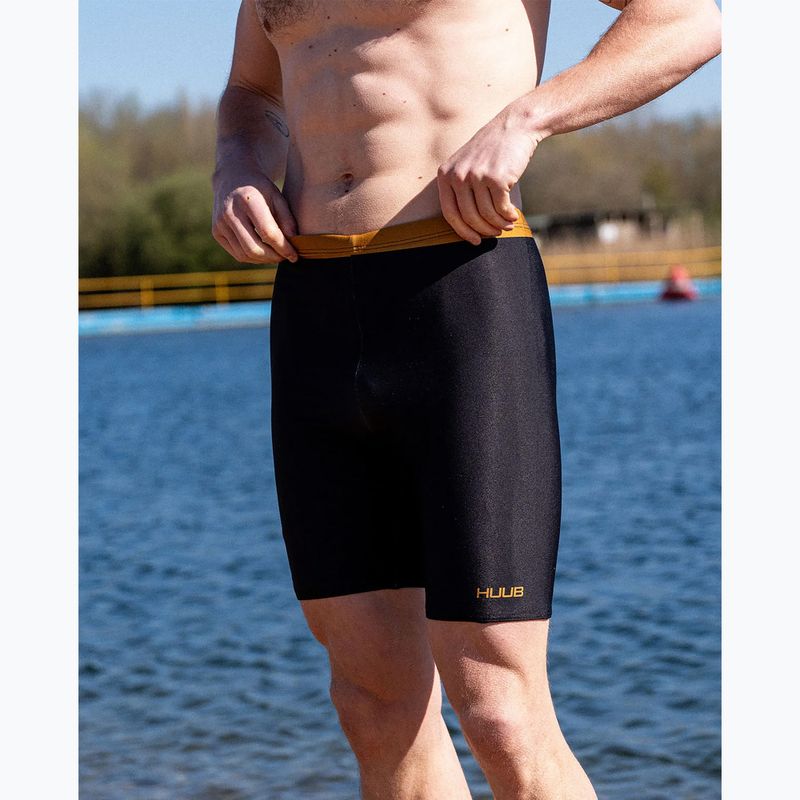 Pánske plavky jammery HUUB Jammer Jee black/orange 3