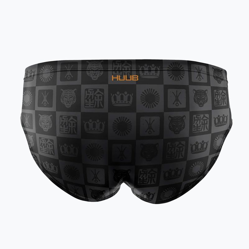 Pánske plavecké slipy HUUB Trunk Yee gray/orange 2