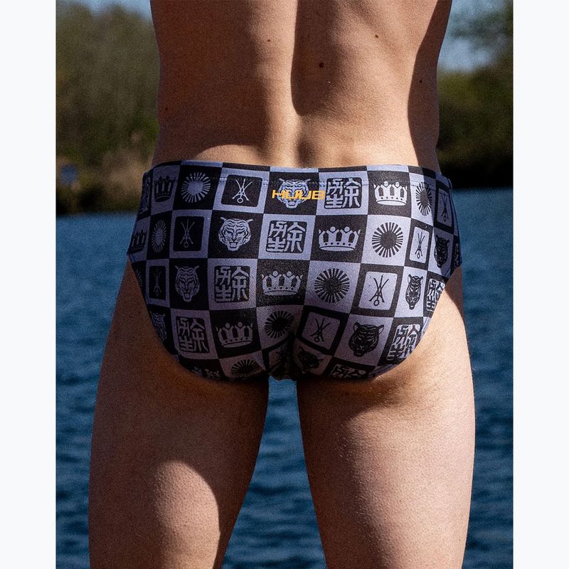Pánske plavecké slipy HUUB Trunk Yee gray/orange 5