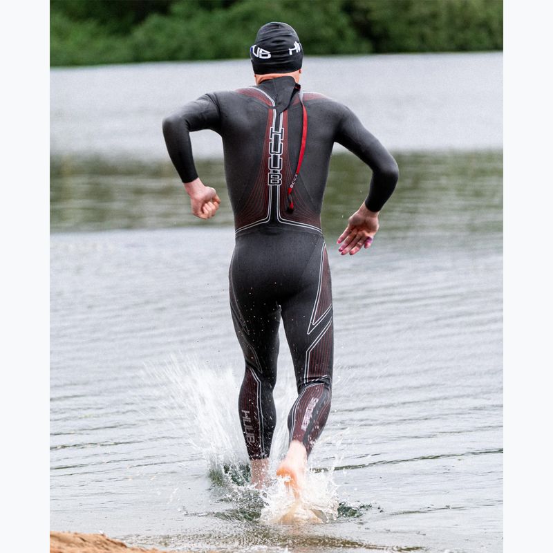 Pánsky triatlonový neoprén HUUB Aerious III 3:5 black/red 5