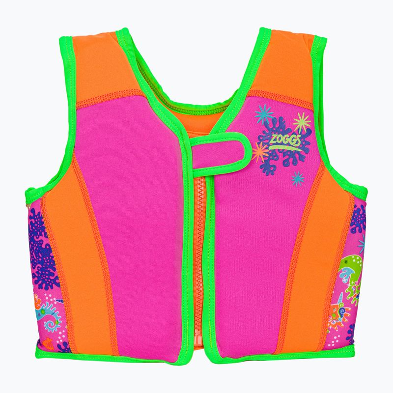 Detská vesta na plávanie Zoggs Sea Saw Swimsure ružová 46549