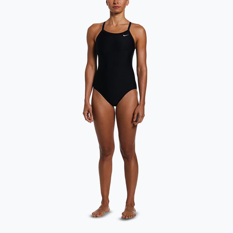 Dámske jednodielne plavky Nike Solid Racerback black 2