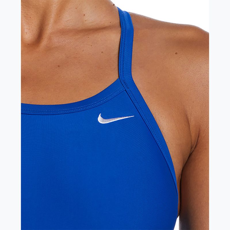 Dámske jednodielne plavky Nike Solid Racerback game royal 4