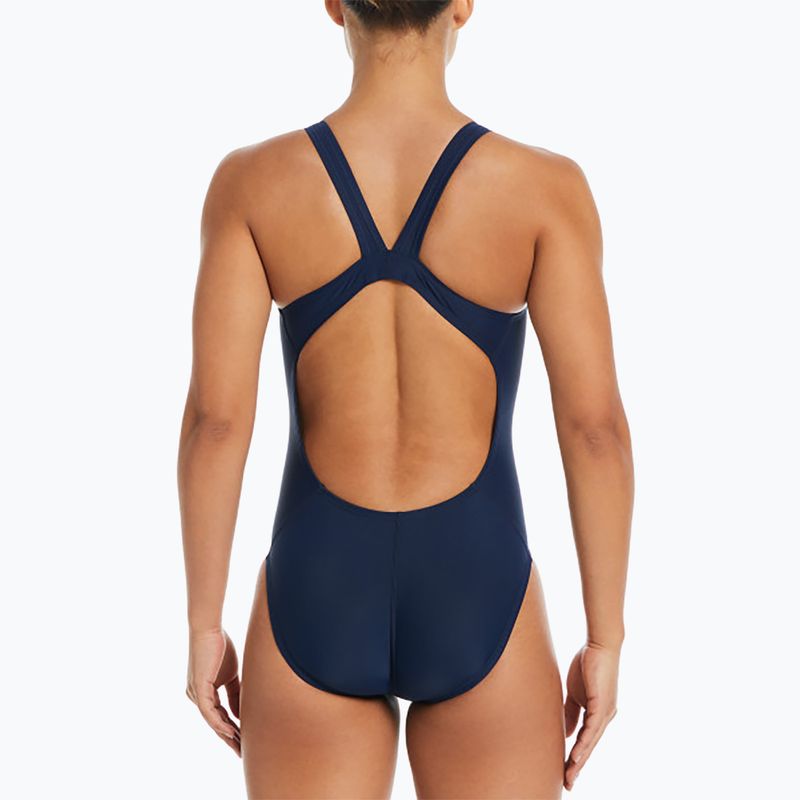 Dámske jednodielne plavky Nike Fastback midnight navy 5