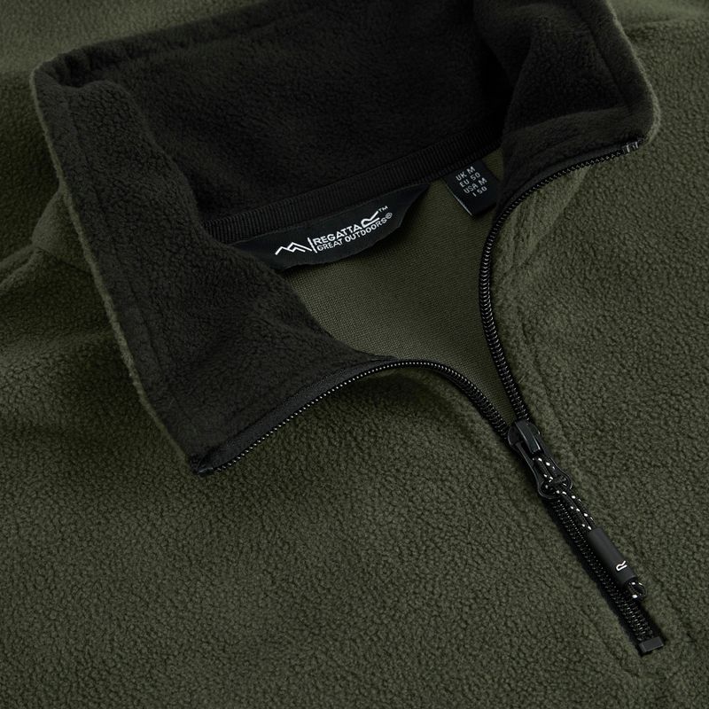 Pánska flísová mikina REGATTA Thompson dark khaki 8