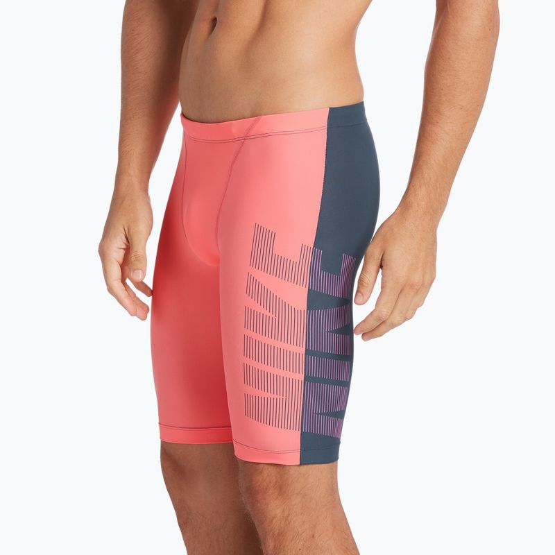 Pánske plavky Nike Rift Jammer šedo-čierne NESS952 5