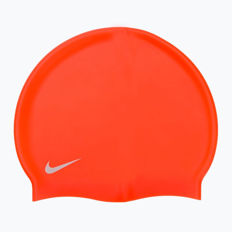 Detská plavecká čiapka Nike Solid Silicone oranžová TESS0106-618